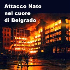 23 Marzo 99 ore 19.20 - Inizia il Conflitto Serbia/Kosovo ... e il 2 Aprile tarda notte (foto ANSA) BELGRADO VIENE BOMBARDATA DAGLI AEREI N.A.T.O.